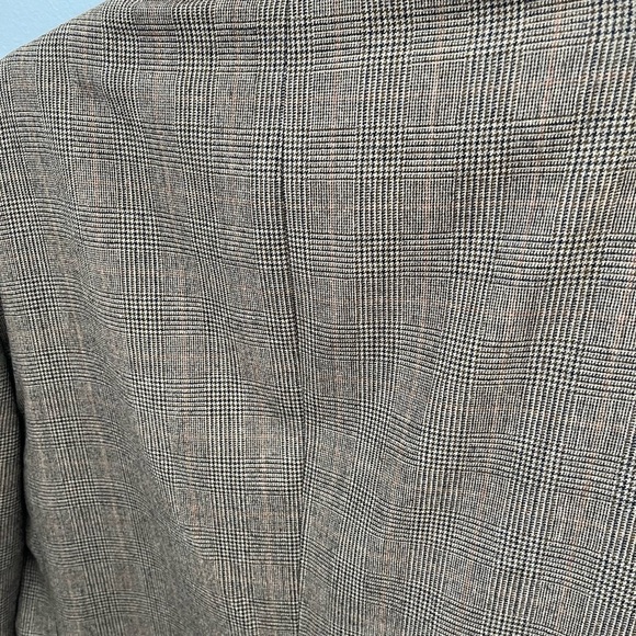 Brown Wool Blend Single-Breasted Blazer - Picture 5 of 14